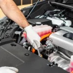 نمایش ابزارها و قطعات خودرو هنگام سرویس دوره‌ای